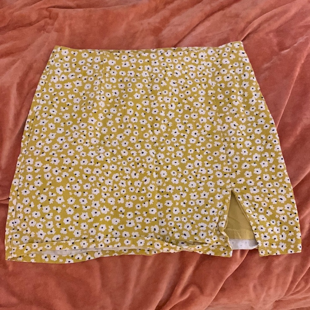 Small yellow floral GHANDA skirt